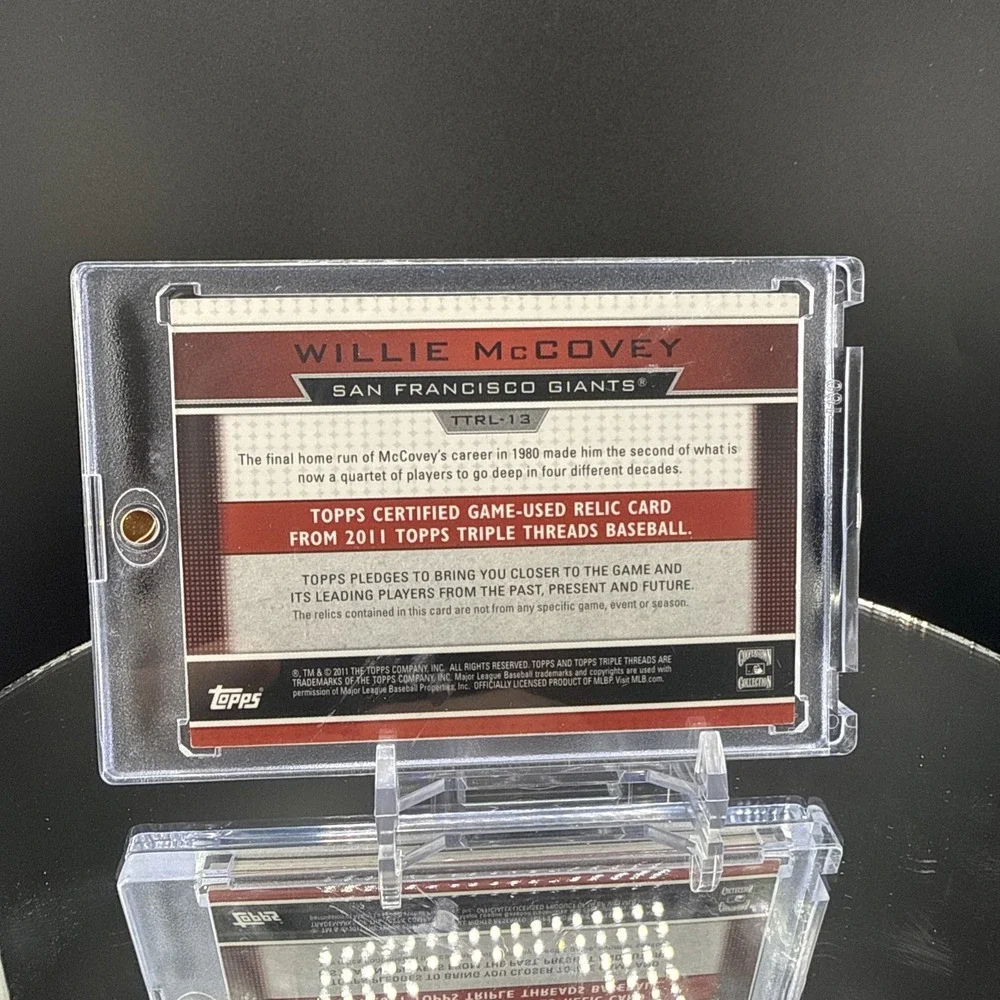 2011 Topps Triple Threads Legends Relics Red /36 Willie McCovey HOF